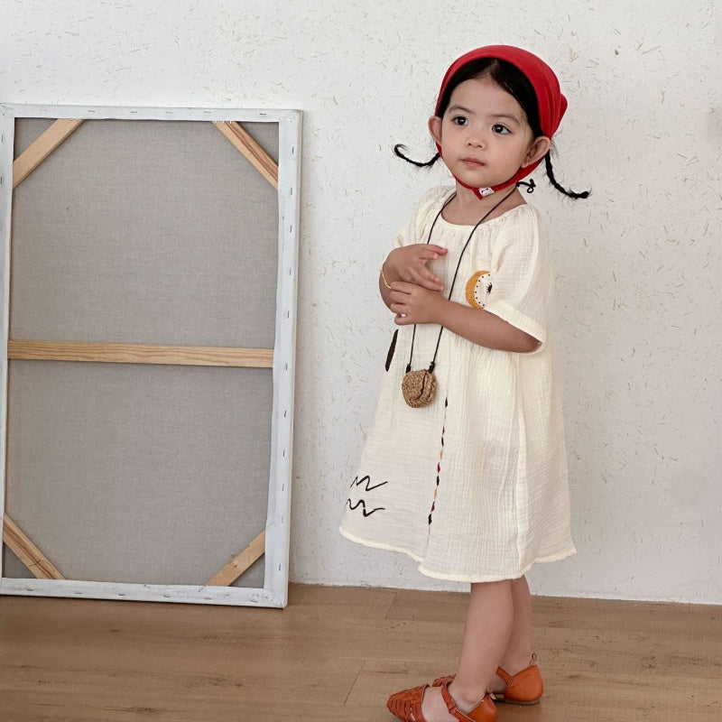 【BABY&KID】夏新作コットンガーゼセットアップ、ワンピースSK104719