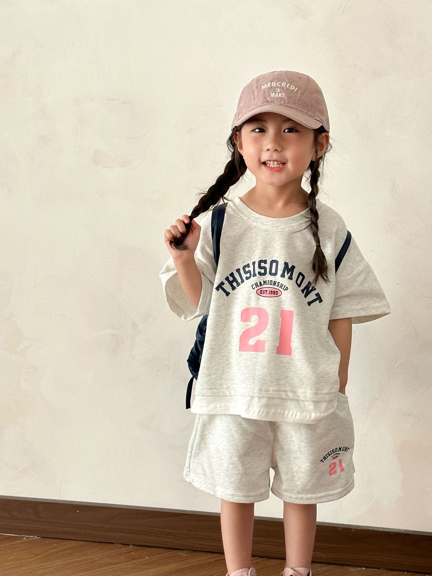 【BABY&KID】夏新作 THISISO MONTレイヤードセットアップSK061708