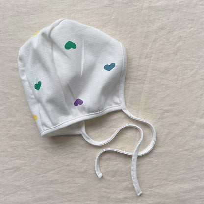 【BABY】カラフルハートロンパース、オールインワン、レギンス、帽SK031904