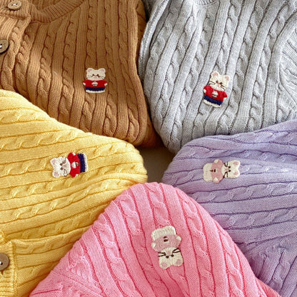 【BABY&KID】ケーブルニットカーディガンSK107205