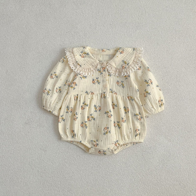 【BABY&KID】コットン小花柄ロンパース、ワンピースSK107919