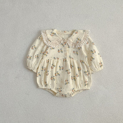 【BABY&KID】コットン小花柄ロンパース、ワンピースSK107919