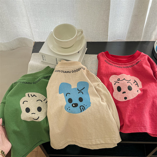 【BABY&KID】韓国風カートゥーン柄スウェットSK100831