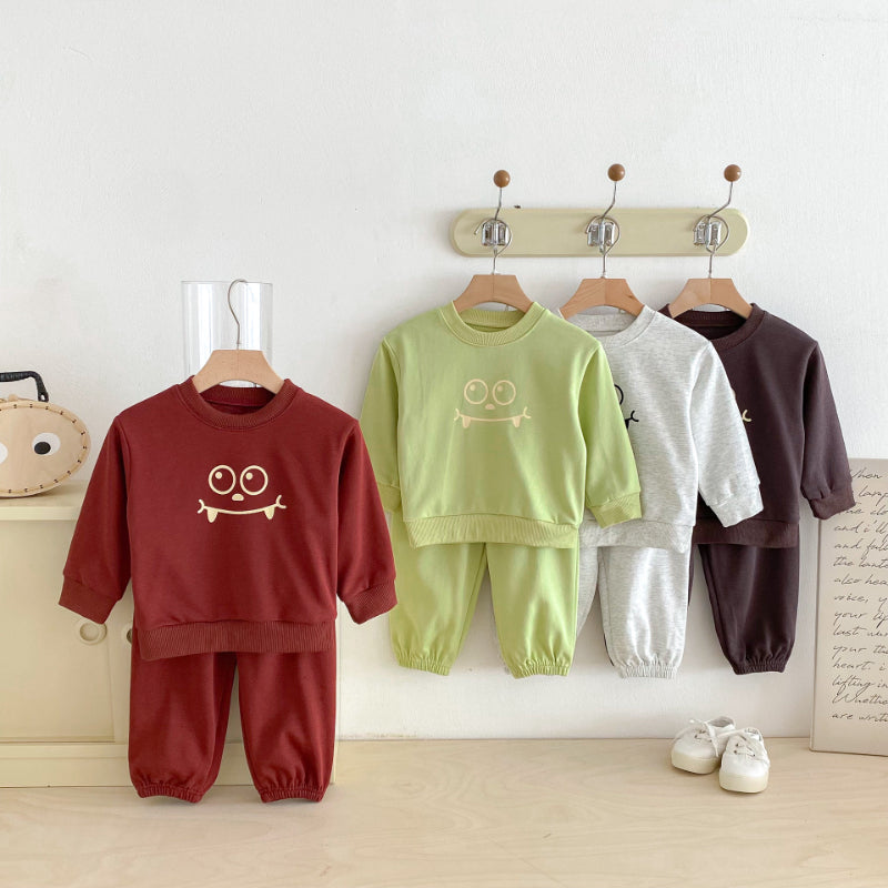 【BABY&KID】英字カジュアルセットアップSK092934