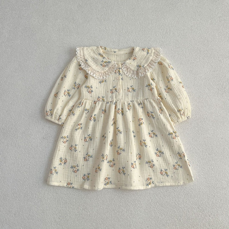 【BABY&KID】コットン小花柄ロンパース、ワンピースSK107919