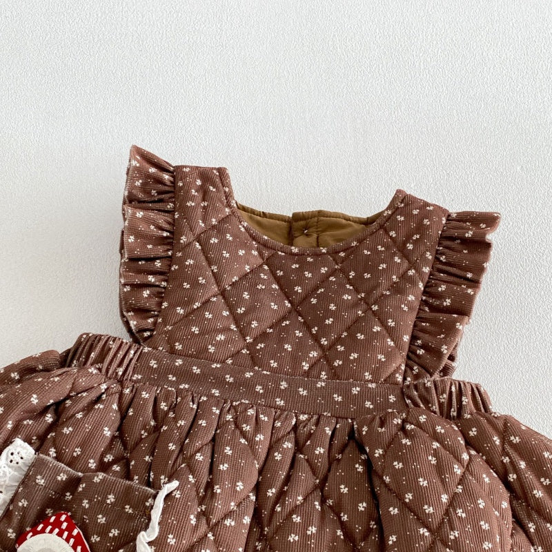 【BABY&KID】きのこ刺繍ワンピース、ロングパンツ、アウター、、トップスSK108115