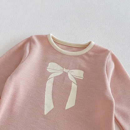 【BABY&KID】おしゃれ蝶結びセットアップSK104118