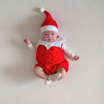 【BABY】韓国風ロンパースタイプクリスマスウェアSK102803