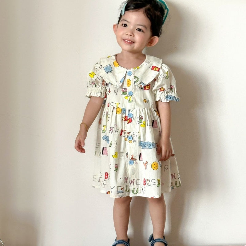 【BABY&KID】夏新作カートゥーンプリントセットアップ、ワンピースSK104709
