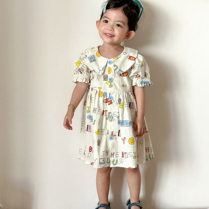 【BABY&KID】夏新作カートゥーンプリントセットアップ、ワンピースSK104709