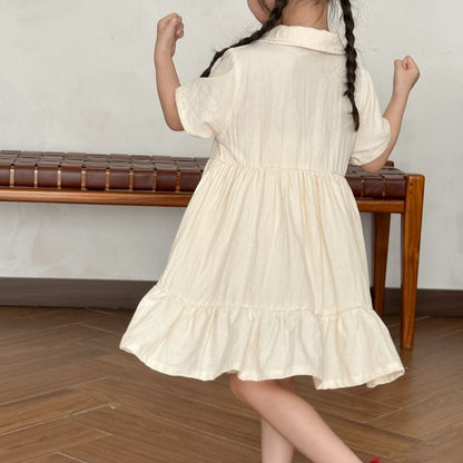 【BABY＆KID】夏新作 フラワー刺繍セットアップ、ワンピースSK063024