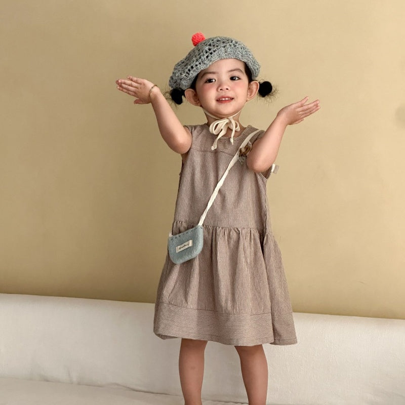 【BABY&KID】夏新作ストライプセットアップ、ワンピースSK104710