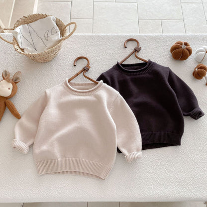 【BABY&KID】クルーネック無地セーターSK092926
