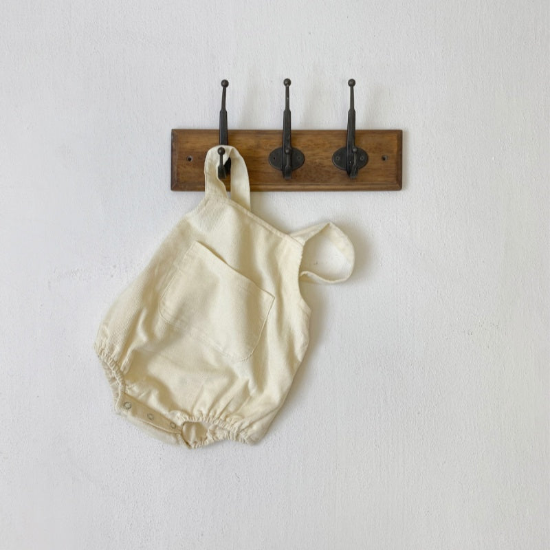 【BABY】コーデュロイポケット付きサロペットロンパースSK100115