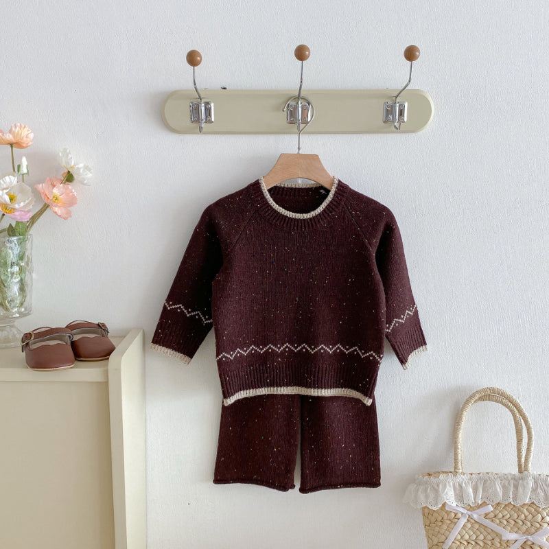 【BABY&KID】ジャカードカラフルドットニットセットアップSK092917