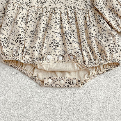 【BABY&KID】丸襟小花柄ロンパース、ワンピースSK107918