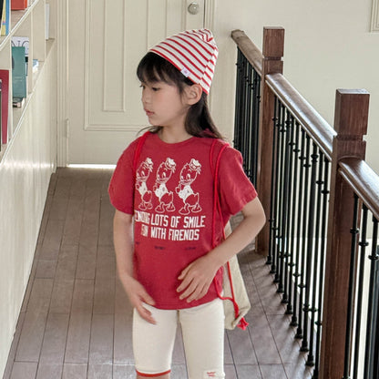 【BABY&KID】夏新作 可愛いカジュアルクルーネックTシャツSK010217