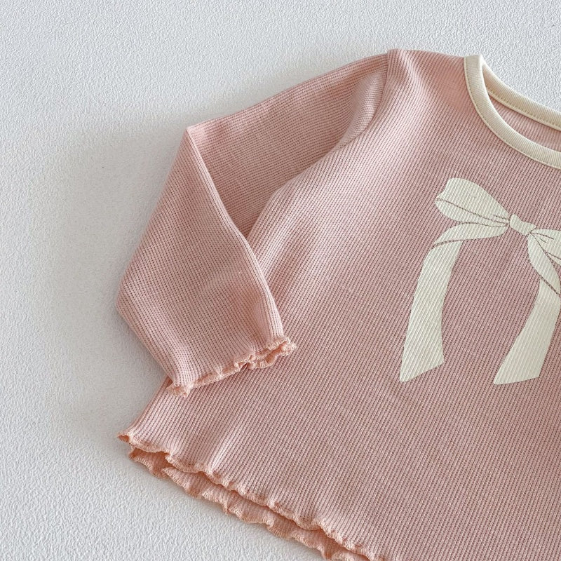 【BABY&KID】おしゃれ蝶結びセットアップSK104118