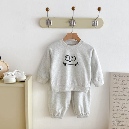 【BABY&KID】英字カジュアルセットアップSK092934