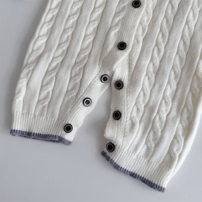 【BABY】ポニー刺繍ニットカバーオールSK106705