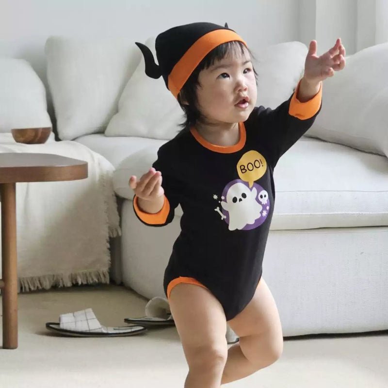 【BABY】BOOプリントロンパースSK100901