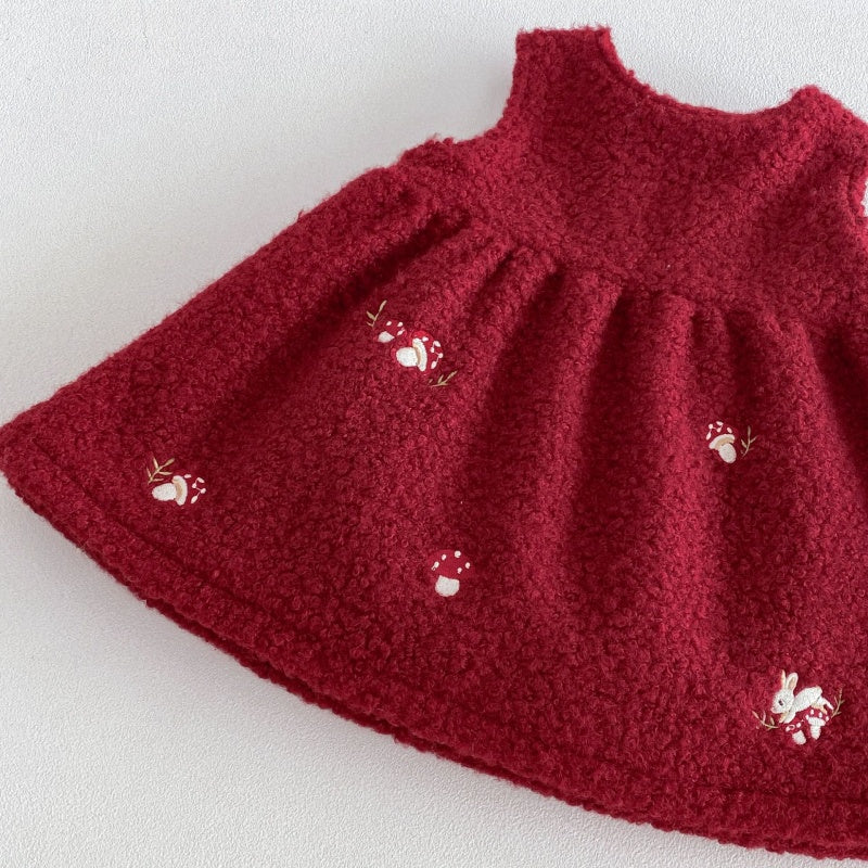 【BABY&KID】うさぎ刺繍中綿ジャケット、ワンピース、ニット、パンツ、トップスSK108118