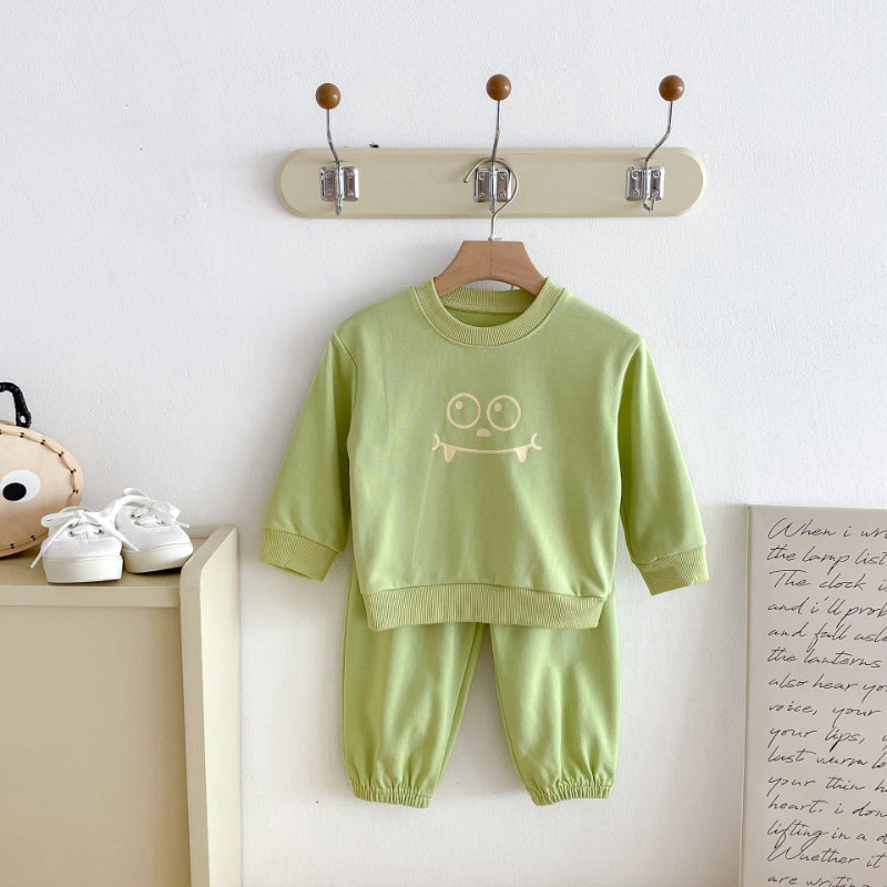 【BABY&KID】英字カジュアルセットアップSK092934