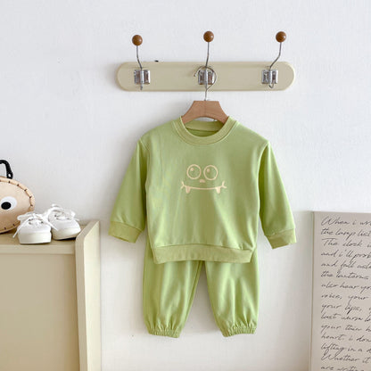【BABY&KID】英字カジュアルセットアップSK092934