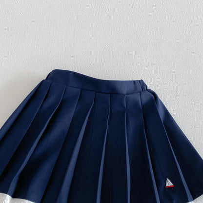 【BABY&KID】くま刺繍ボーダーポロシャツ、マリンカラーアウター、ニットベストSK103717