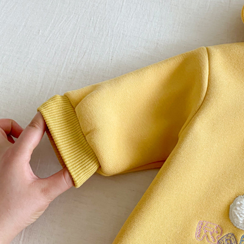 【BABY】冬新作アニマル刺繍カバーオールSK102909