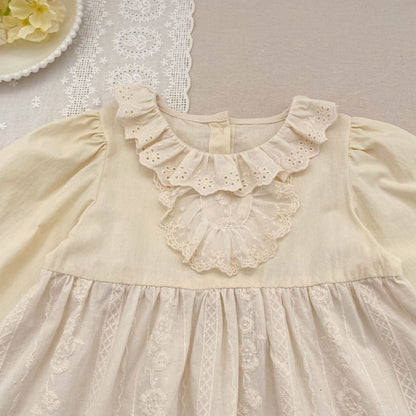 【BABY&KID】レース刺繍ロンパース、ワンピースSK107914