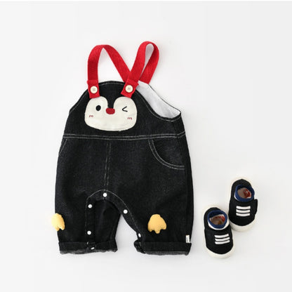 【BABY&KID】ペンギンサロペットカバーオール、ボーダー長袖トップスSK107815
