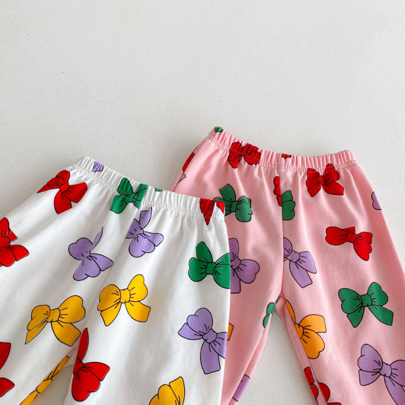 【BABY&KID】蝶結びプリントセットアップSK092928
