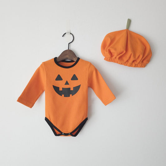 【BABY】ハロウィンかぼちゃロンパースSK100903