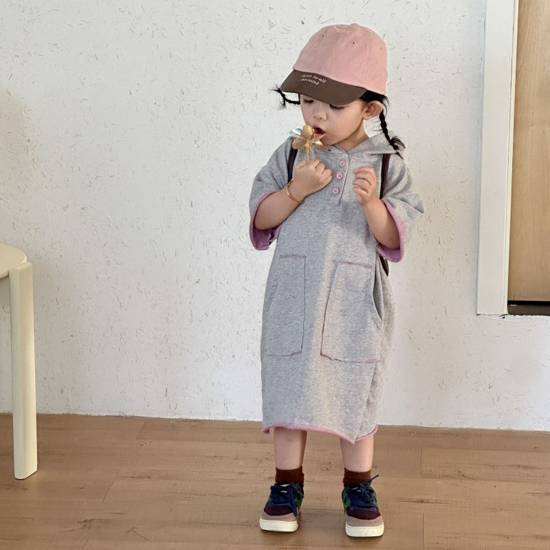 【BABY&KID】夏新作スポーツ風フード付きセットアップ、ワンピースSK104701
