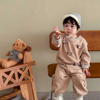【BABY&KID】立体ぬいぐるみセットアップSK100313