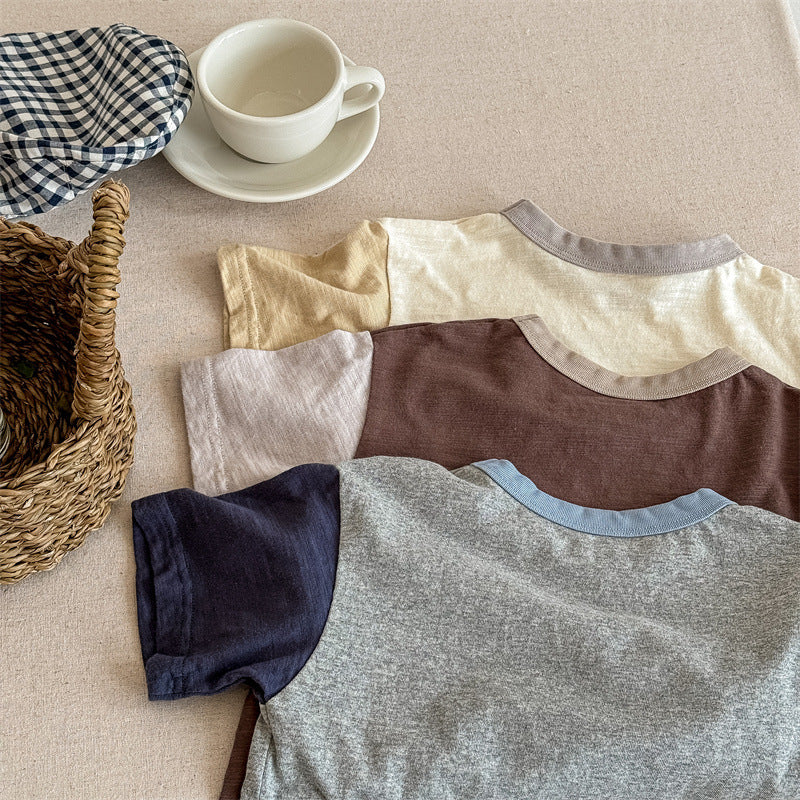 【BABY&KID】夏新作 ペンギン刺繍TシャツSK091622