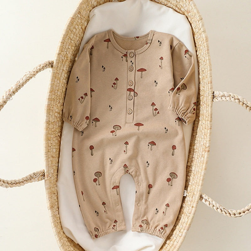 【BABY】北欧風フルーツプリントカバーオールSK101318