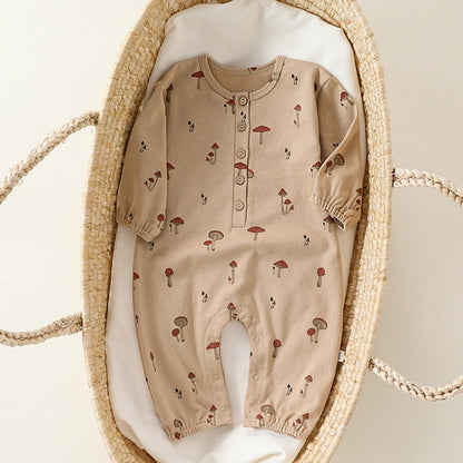 【BABY】北欧風フルーツプリントカバーオールSK101318