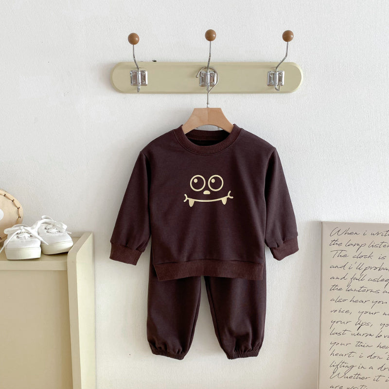 【BABY&KID】英字カジュアルセットアップSK092934