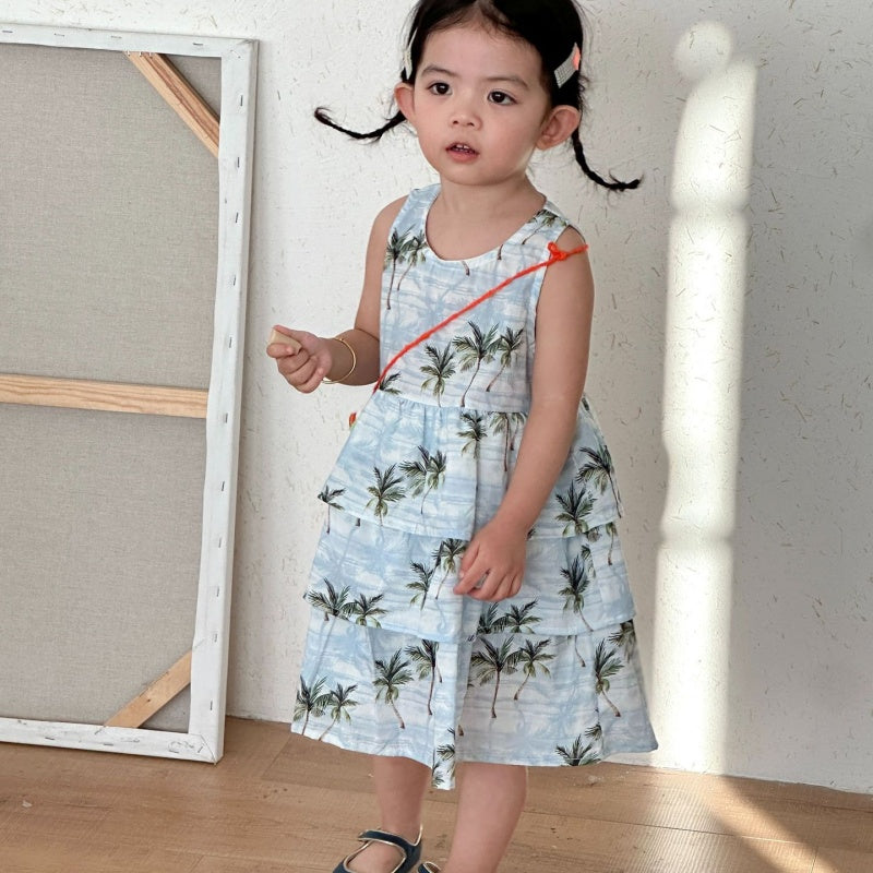 【BABY&KID】夏新作リゾート風セットアップ、ワンピースSK104706