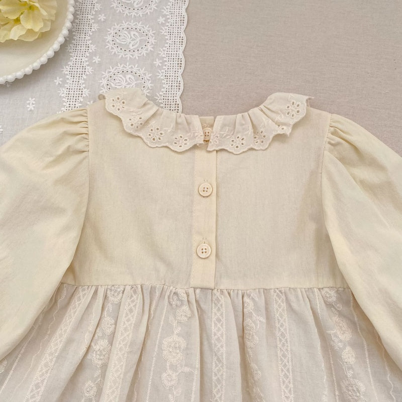 【BABY&KID】レース刺繍ロンパース、ワンピースSK107914