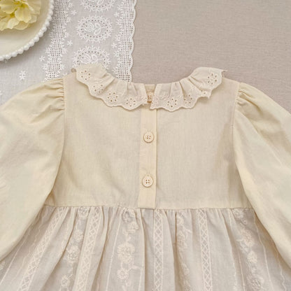 【BABY&KID】レース刺繍ロンパース、ワンピースSK107914