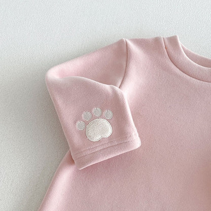【BABY&KID】カートゥーン裏起毛ワンピース、トップス、レギンスSK108119