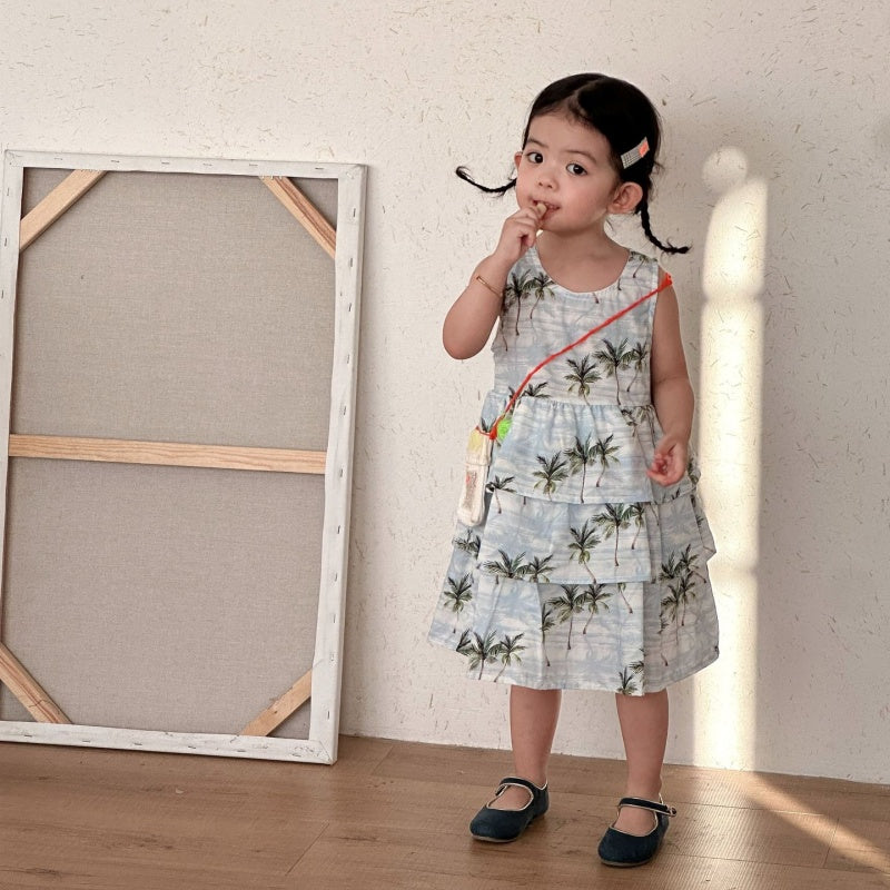 【BABY&KID】夏新作リゾート風セットアップ、ワンピースSK104706