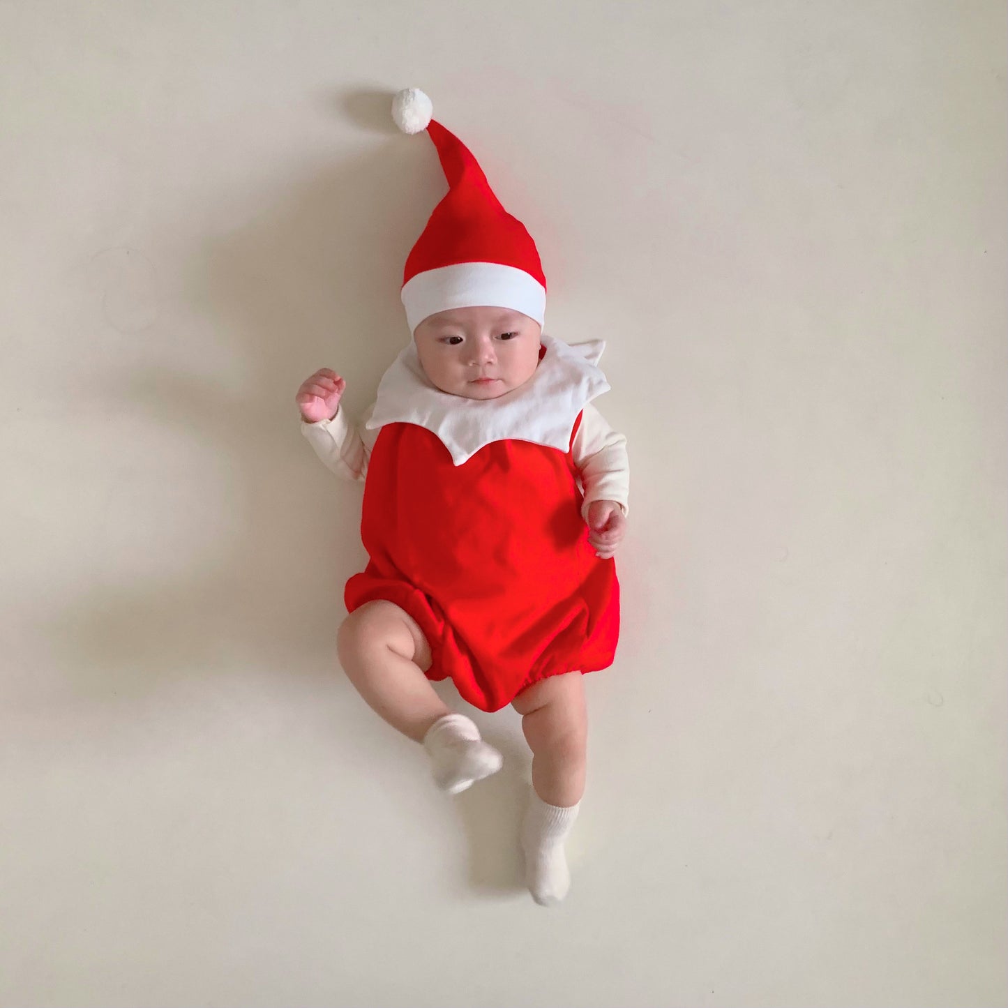 【BABY】韓国風ロンパースタイプクリスマスウェアSK102803