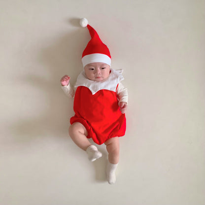 【BABY】韓国風ロンパースタイプクリスマスウェアSK102803