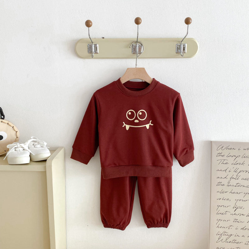 【BABY&KID】英字カジュアルセットアップSK092934