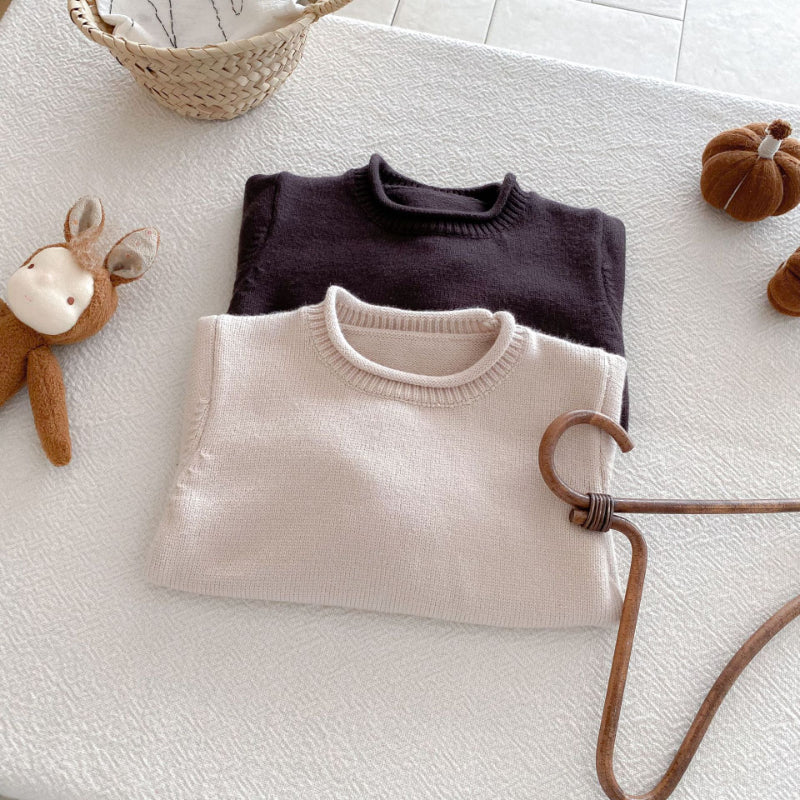 【BABY&KID】クルーネック無地セーターSK092926