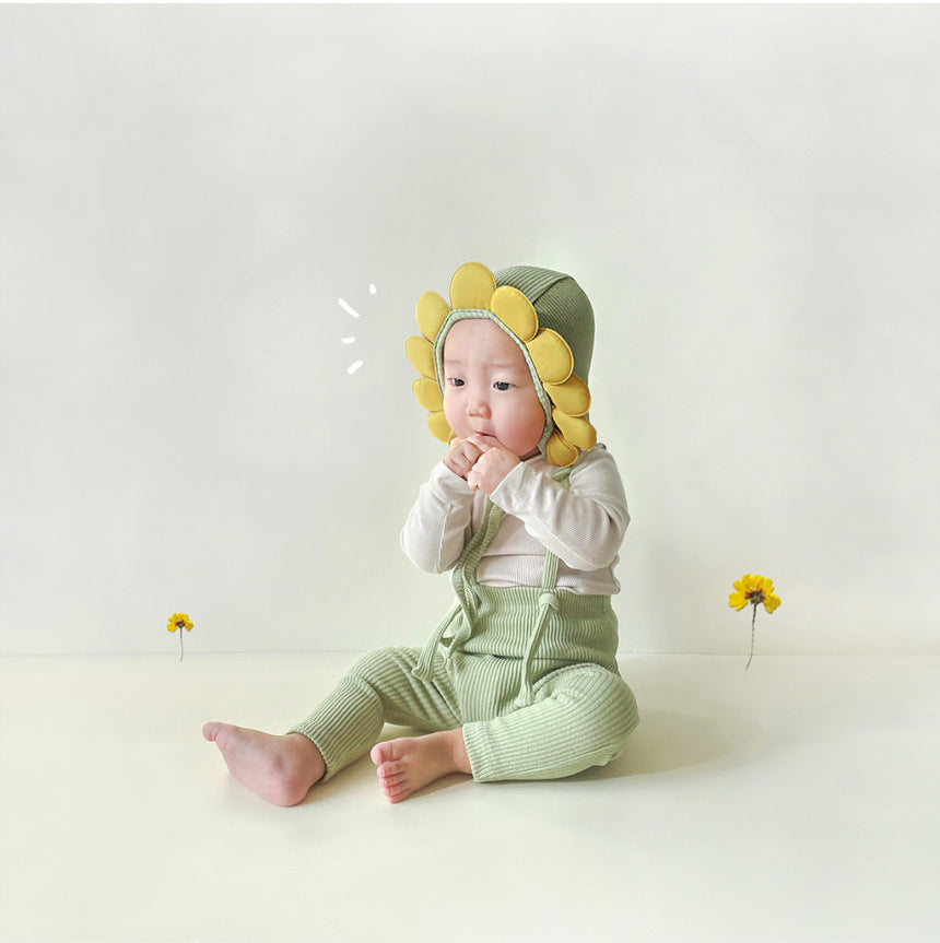 【BABY】ストレッチサロペット&帽子SK100304